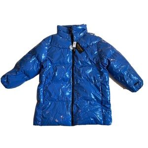 🆕 NWT Juicy Couture Blue Puffer Jacket, black label, cerulian blue, rare!!!